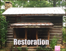 Historic Log Cabin Restoration  Robeson County, North Carolina